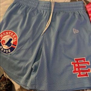 It’s a large but fitted large fits very well great condition worn once